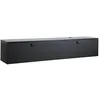 Image de Meuble TV Suspendu 160 cm Moderne Noir