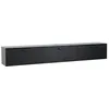 Image de Meuble TV Suspendu 200 cm Moderne Noir