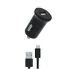 Image de MYWAY PACK CHARGEUR VOITURE 12W + USB-A USB-C NOIR