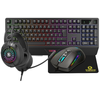 Image de Pack gamer clavier + souris + casque + tapis AKUMA