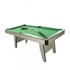 Image de CONCEPT USINE | Billard Américain en Bois Gris Orlando | Design Contemporain | Tapis Vert | Bordures Capitonnées | Accessoires de Qualité Inclus | Idée de Cadeau Jeu, Famille et Décoration