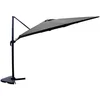 Image de CONCEPT USINE | Parasol Déporté Rectangulaire Inclinable 3x4 m Cesare Gris Rotatif 360° | Manivelle Anti-Retour | jardin & Terrasse | Armature Alu Baleines & Pieds Acier | 100% Polyester | Imperméable