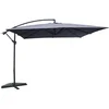 Image de CONCEPT USINE Parasol Déporté Inclinable SOLENZARA Carré Gris 3x3 m