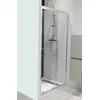 Image de ONDÉE - Porte de douche EKLA, Façade coulissante. 100x185cm - Epaisseur 6mm - Installation réversible - Traitement anticalcaire - Profilé aluminium chromé (+/-16mm) - Verre trempé transparent