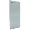Image de ONDÉE - Paroi ITALIENNE - Fumé - 120x200cm - Traitement anticalcaire - Profilé en inox chromé ajustable (-2cm) - Verre trempé - Barre de fixation murale ou au plafond en option