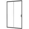 Image de ONDÉE - Porte de douche NAPA, Façade de douche à portes coulissantes. 120x195cm - Epaisseur 6mm - Installation réversible - Traitement anticalcaire - Profilé noir (-25/+5mm) - Verre trempé