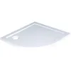 Image de ONDÉE Receveur de douche BULL Blanc 90x4cm Cercle résine polyester forte