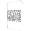 Image de ONDÉE Paroi à l'italienne ALEA 90x200cm Profilé en aluminium chromé verre