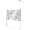Image de ONDÉE Paroi à l'italienne ALEA 120x200cm Profilé en aluminium chromé verre