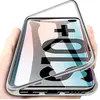 Image de PHONILLICO Coque pour Samsung Galaxy S10 Plus   Coque Magnétique Argent Housse Etui 360 Intégral Full Protection Métal Film Vitre Ecran Ultra Résistant
