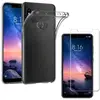 Image de PHONILLICO Coque pour XIAOMI REDMI Note 6 Pro + Verre Trempé Film Protection Ecran - Housse Etui Gel TPU Silicone Transparent Souple Ultra Mince Slim Anti Choc - Vitre Ultra Resistant Anti Rayure
