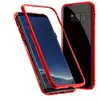 Image de PHONILLICO Coque pour Samsung Galaxy S8 Plus   Coque Magnétique Rouge Housse Etui 360 Intégral Full Protection Métal Film Vitre Ecran Ultra Résistant