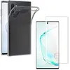 Image de PHONILLICO Coque Gel TPU + Verre Trempe pour Samsung Galaxy NOTE 10 - Housse Etui Transparent Gel TPU Silicone Souple Ultra Mince Fine Film Protection Ecran Ultra Resistant Vitre