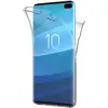 Image de PHONILLICO Coque pour Samsung Galaxy S10 Plus - Housse Etui Gel TPU Silicone Intégrale Transparent Protection Full Silicone Souple Ultra Mince Fine Slim Tactile Deux Parties Avant Arrière Emboitable