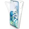 Image de PHONILLICO Coque pour Samsung Galaxy S20 Plus - Housse Etui Gel TPU Silicone Intégrale Transparent Protection Full Silicone Souple Ultra Mince Tactile Deux Parties Avant Arrière Emboitable