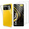 Image de PHONILLICO Coque pour Xiaomi POCO M3 et 2 Verres Trempé Film Protection Ecran