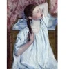 Image de Grafika Mary Cassatt : Jeune Fille Coiffant ses Cheveux, 1886