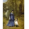 Image de Grafika Jean-Baptiste-Camille Corot : Madame Stumpf et sa fille, 1872