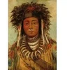 Image de Grafika Kids George Catlin : Chef Indien - Ojibbeway, 1843