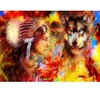 Image de Grafika La Femme Indienne et le Loup