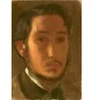 Image de Grafika Edgar Degas : Autoportrait avec Col Blanc, 1857