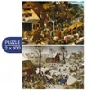 Image de Grafika 2 Puzzles - L'Art de Pieter Brueghel : Proverbes Flamands - Le Dénombrement de Bethléem