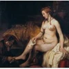 Image de Grafika Rembrandt - Bethsabée au bain recevant la lettre de David, 1654