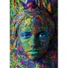 Image de Bluebird Puzzle Face Art - Portrait of woman