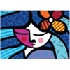 Image de Bluebird Puzzle Romero Britto - Girl with flower