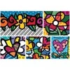 Image de Bluebird Puzzle Romero Britto - Collage: Hearts and Flowers