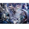 Image de Bluebird Puzzle Anne Stokes - Silver Dragon Collage