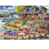 Image de Bluebird Puzzle Lake View Cabin Mountain Time