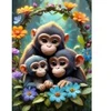 Image de Bluebird Puzzle Cute Monkeys