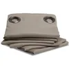 Image de Moondream LumenControl  Rideau Occultant | Protection Lumière+Soleil | Fabrication UE | Oeillets | Gris MC740 | 140L x 350H cm