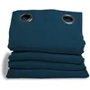 Image de Moondream Rideau Anti-Bruit, Isolation 3-en-1 Phonique/Thermique/Occultant, Technologie brevetée, Oeko-Tex®, Air Force Blue, 140 x 260 (LxH) cm, Oeillets (1 Rideau)