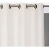 Image de Moondream ThermActiv® Rideau Thermique Hiver+Été | Isolant Anti-Chaleur et Anti-Froid | Technologie Brevetée | Fabrication UE | Lin | Oeillets | Beige MC721 | 130L x 260H cm