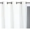 Image de Moondream ThermActiv® Rideau Thermique Hiver+Été | Isolant Anti-Chaleur et Anti-Froid | Technologie Brevetée | Fabrication UE | Lin | Oeillets | Blanc MC720 | 140L x 260H cm