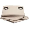 Image de Moondream LumenControl  Rideau Occultant | Protection Lumière+Soleil | Fabrication UE | Oeillets | Beige MC634 | 140L x 180H cm