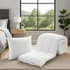 Image de SAMPUR - Couette Magique - Isothermique - Tissage Jacquard - Double Passepoil Galonné - Traitement Anti Acariens (Blanc, 220 x 240 cm)