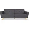 Image de INTENSE DECO Canapé Convertible Rafael Tissu Gris foncé
