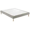 Image de Epeda Sommier Confort Medium Deco Nature 120x190 Chenillé Lin