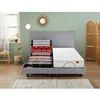 Image de Epeda Sommier Electrique 2 x 80 x 200 Escapade Relax 1620D + Tête de lit Gris Clair