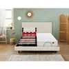 Image de Epeda Sommier Electrique 2 x 80 x 200 Escapade Relax 1620D + Tête de lit Lin