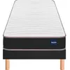 Image de BULTEX Vitality 1.1 80x200 + sommier gris fumé +pieds VITAL11-E-0820-GFU