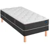 Image de BULTEX Vitality 2.1 90x200 + sommier gris fumé +pieds VITAL21-E-0920-GFU