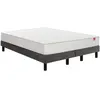 Image de EPEDA Voyage 180x200 + 2 sommiers gris pieds VOYA-E-1820-2-GRIS2