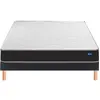 Image de BULTEX Vitality 1.1 90x190 + sommier gris foncé +pieds VITAL11-E-0919-GRF