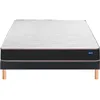 Image de BULTEX Vitality 1.1 90x200 + sommier gris foncé +pieds VITAL11-E-0920-GRF
