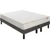 Image de EPEDA Pavillon 180x200 + 2 sommiers gris fumé pieds PAVIL-E-1820-2-GFU