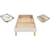 Image de Merinos Sommier 90 x 200 Self Kit tisse Sable Blanc 0920